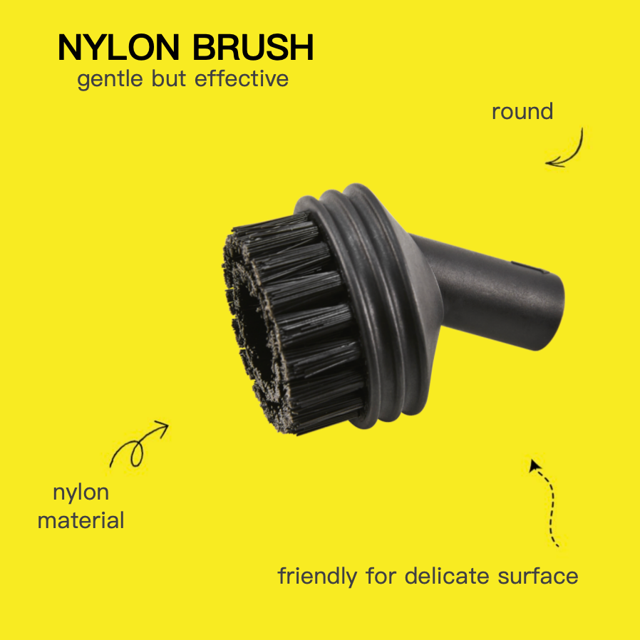 Steambot 6 accessories for steam cleaner, mop pad, brass brush,nylon brush,microfiber bonnet for multipurpose uses