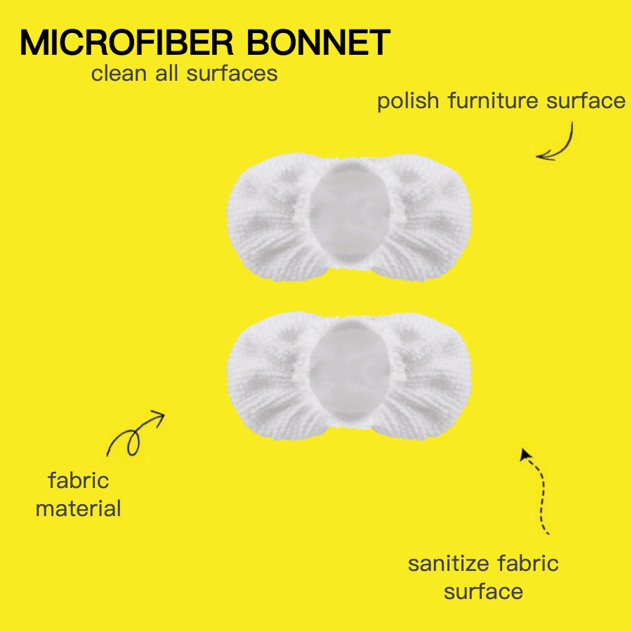 Steambot 6 accessories for steam cleaner, mop pad, brass brush,nylon brush,microfiber bonnet for multipurpose uses