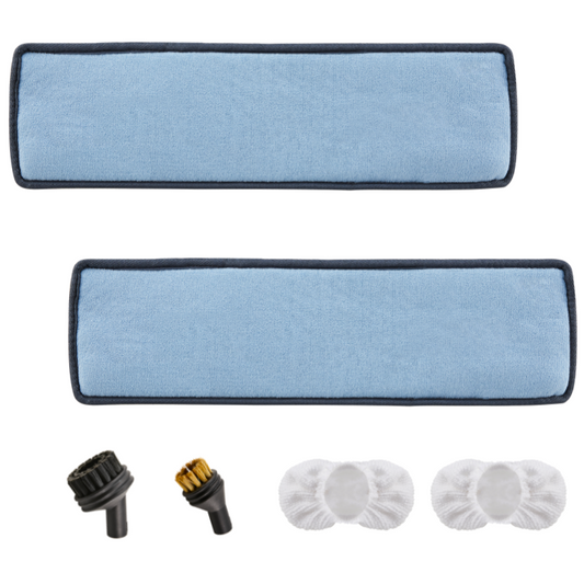 Steambot 6 accessories for steam cleaner, mop pad, brass brush,nylon brush,microfiber bonnet for multipurpose uses