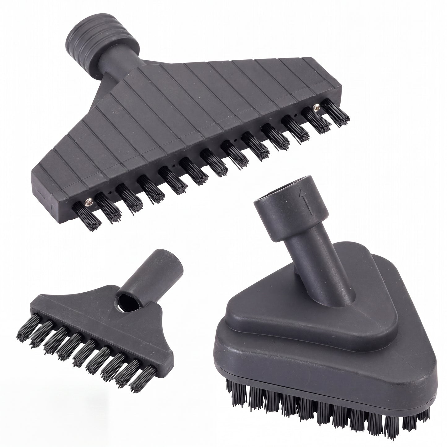 3 Brush Kit, Includes Small and Large Grout Brush and Soft Bristled Triangle Brush