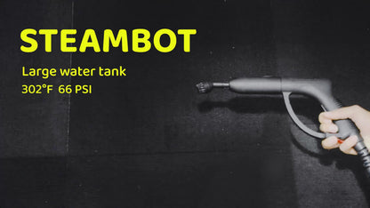Steambot Steam Cleaner with 37-Pieces Powerful 302°F Steam Multipurpose Portable Steamer with 2L large water tank for cleaning Floors, Cars, Tiles, and Grout. Chemical-Free Disinfect and Kill 99.9% of Bacteria and Viruses.